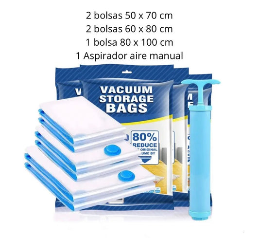 Kit de Bolsas Empacadoras al Vacío para Viaje