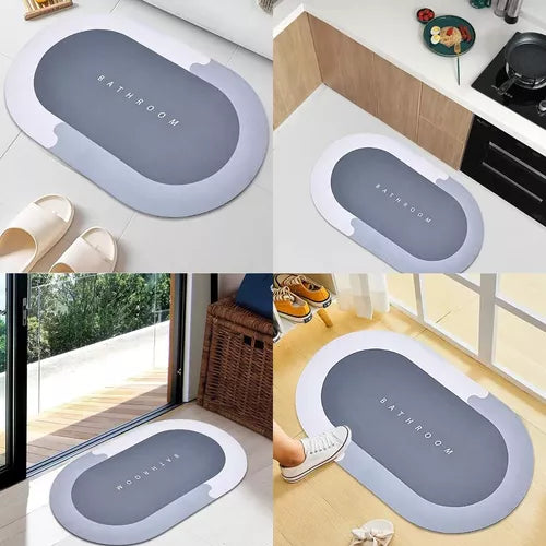 Tapete de Baño Ultra Absorbente y Antideslizante