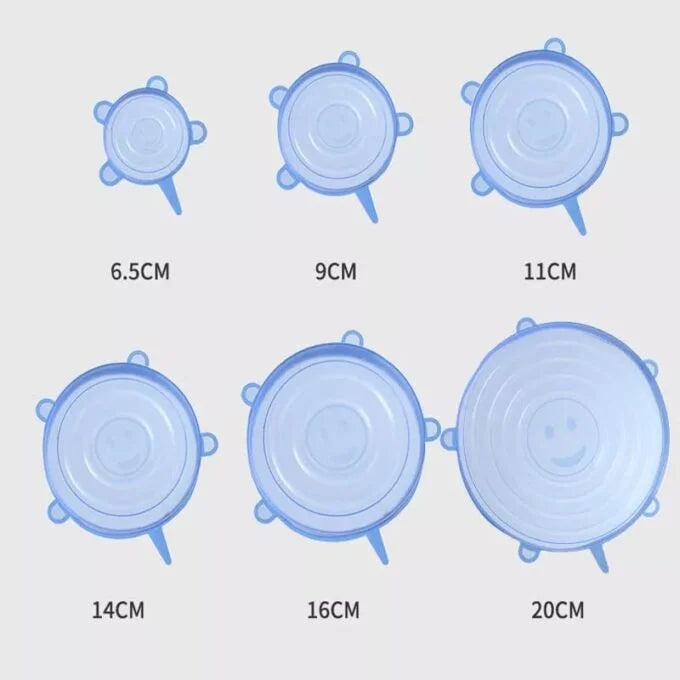 Juego de Fundas de Silicona Reutilizables para Alimentos