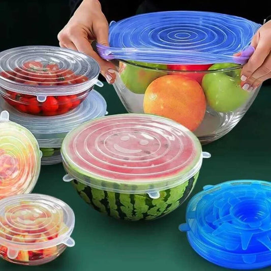 Juego de Fundas de Silicona Reutilizables para Alimentos