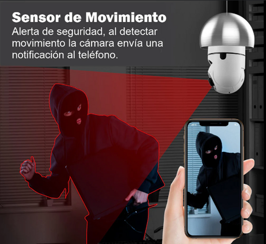LightCam360™ Cámara de Seguridad IP Wifi Bombillo 360