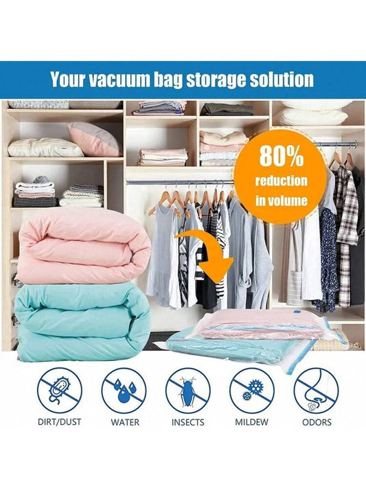 Pack de 5 Bolsas al Vacío con Bomba Manua