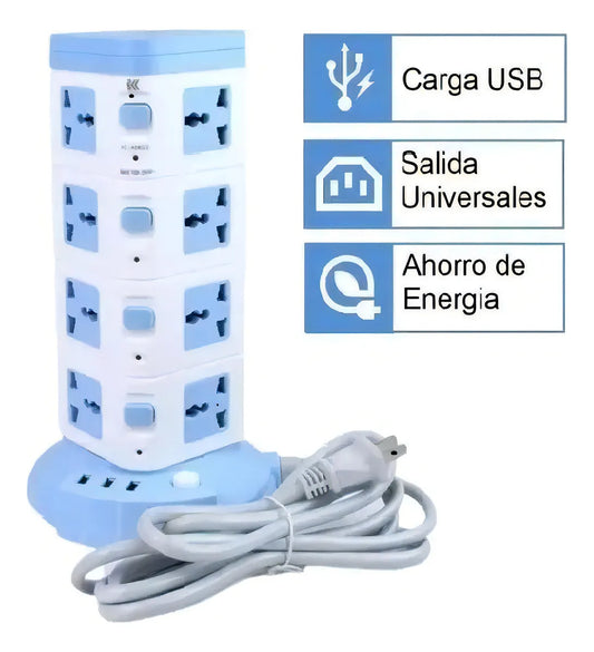 Multi Toma Corriente Torre Vertical
